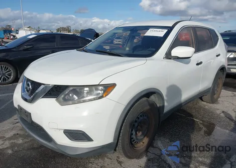 2016 Nissan Rogue S z USA, uszkodzony, nr VIN KNMAT2MT6GP593053